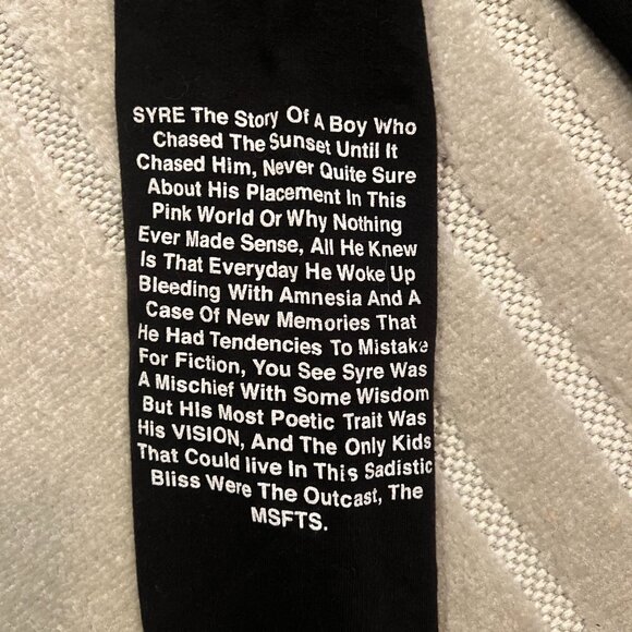 MSFTS REP Jaden Smith Syre Vision Hoodie, in size M - Picture 4 of 8